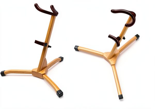 Pavo Alto Saxophone Stand Solid Wood Design-1