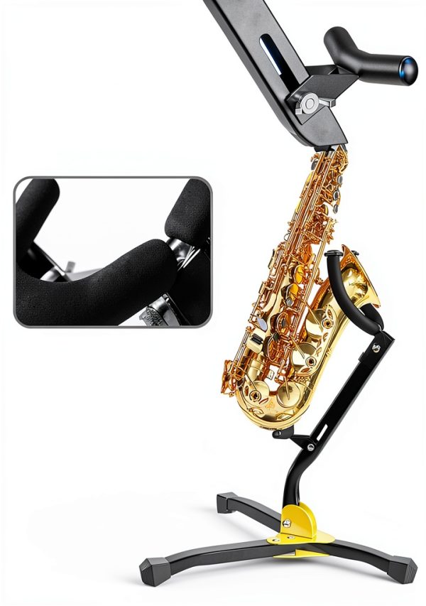 MoKo Alto Saxophone Stand Painted Metal Triangle Base-4