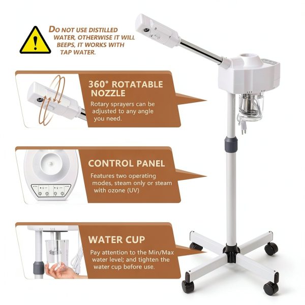 Facial Steamer Nova Ionic Ozone Stainless DT318-2