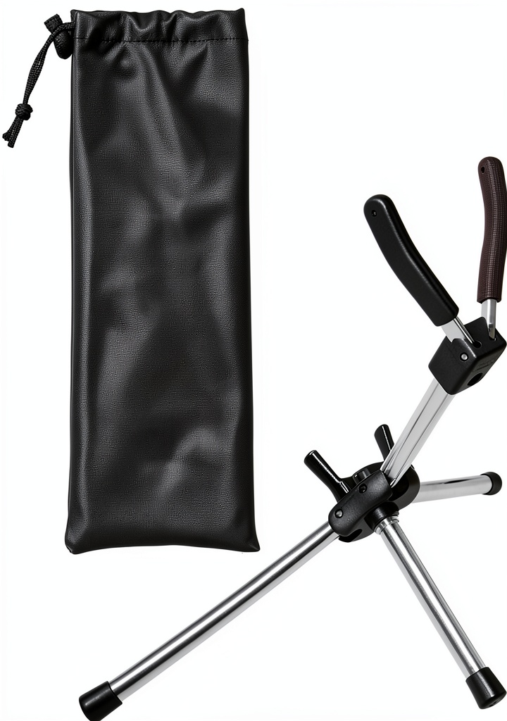 Liyafy Alto Saxophone Stand with saxophone installed