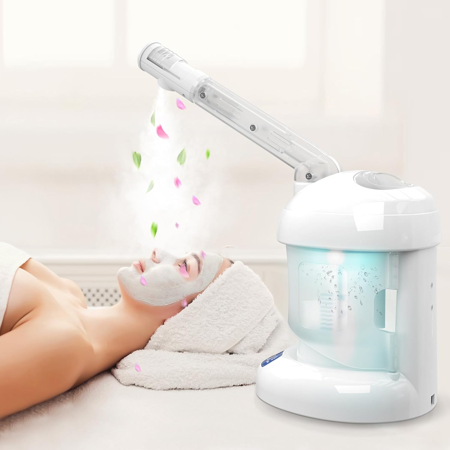 Nisperos facial steamer device