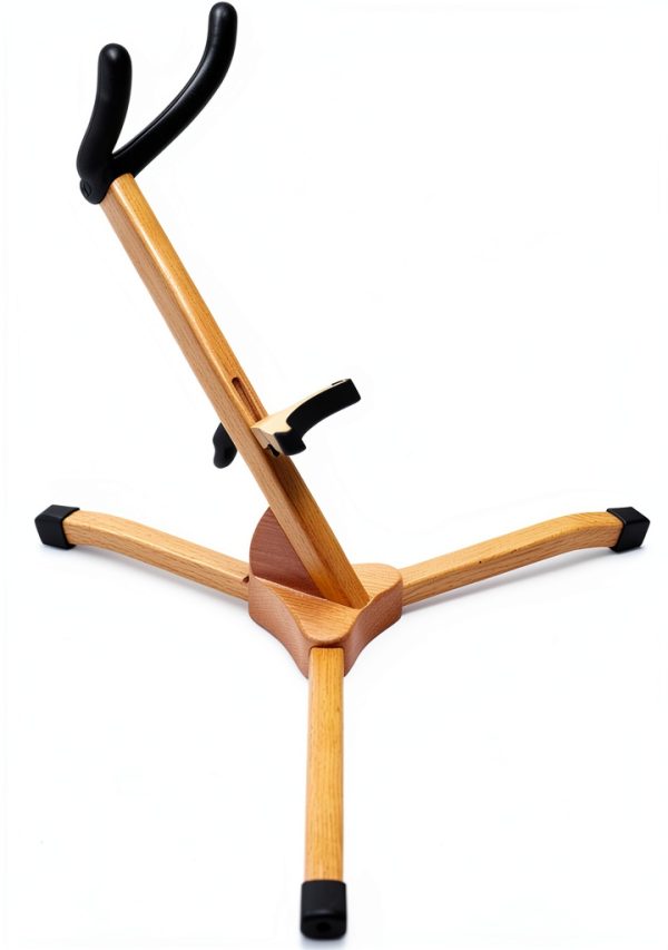 Pavo Alto Saxophone Stand Solid Wood Design-5