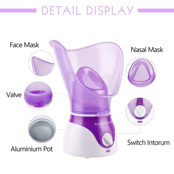 Beauty Nymph Facial Steamer Purple-2
