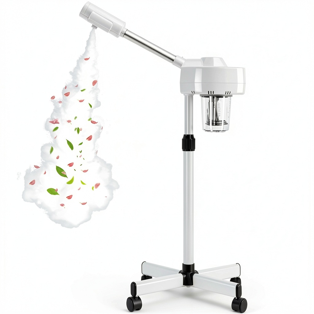 Nova facial steamer in a modern bathroom setting