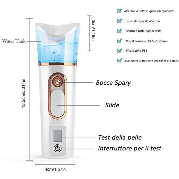 FATUXZ Facial Steamer Nano Ultrasonic White Mist-7