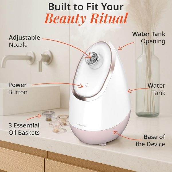 Rose Gold Facial Steamer by Vanity Planet Beauty-3