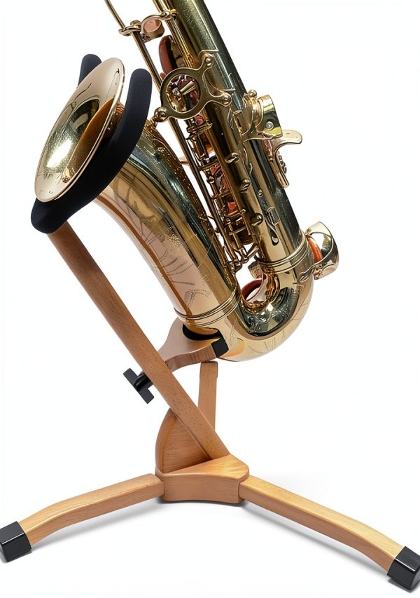 Pavo Alto Saxophone Stand Solid Wood Design-3