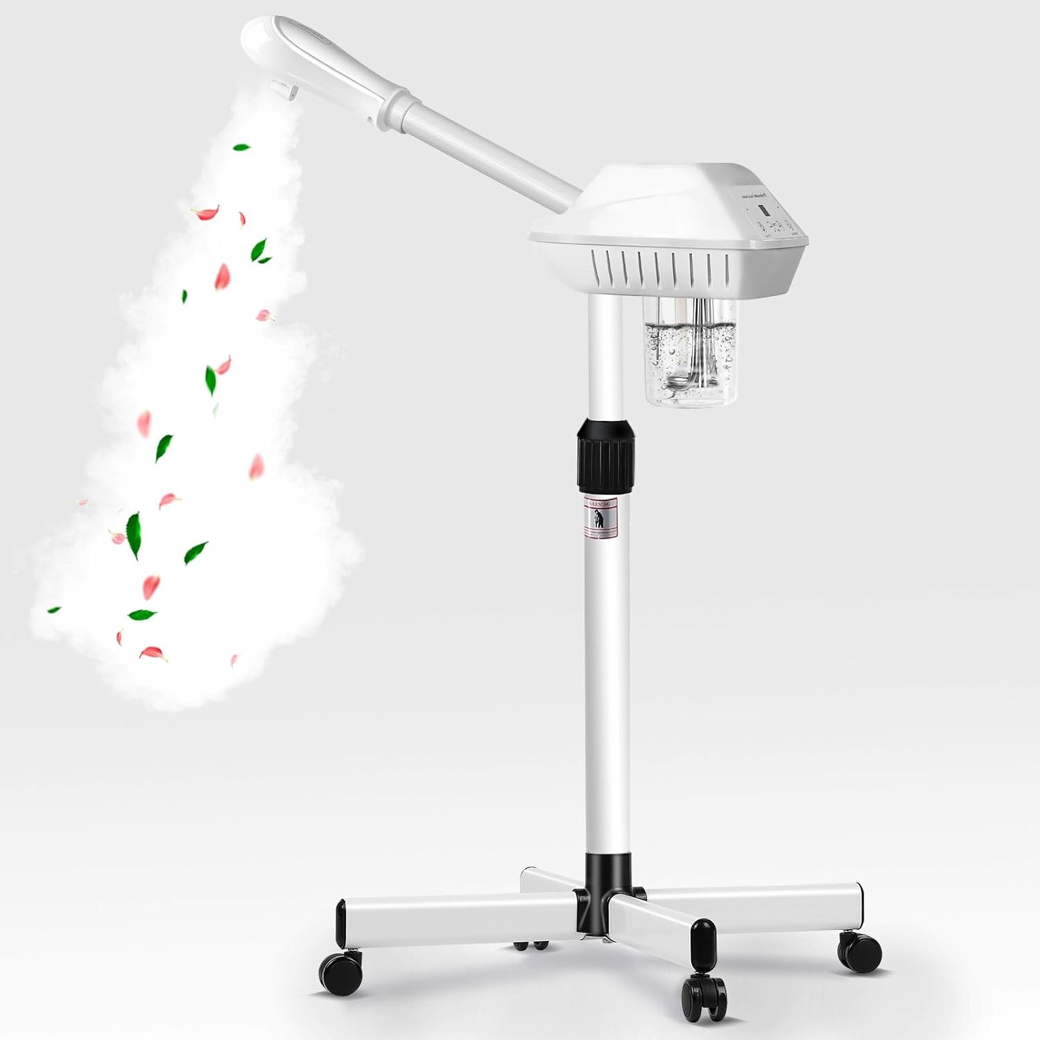 Facial steamer in a modern bathroom setting