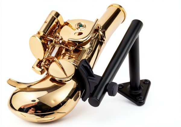 Pavo Alto Saxophone Stand Black Steel-2