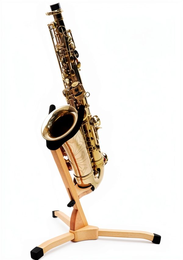 Pavo Alto Saxophone Stand Solid Wood Design-4