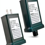 TS-26W29V Class 2 Power Supply Transformer, 29V 0.9A Adapter for LED String Lights/Christmas Tree Lights/Outdoor Holiday Lighting, IP44 Raintight, US Plug, 1/2 Inch Connector Pack of 2-0