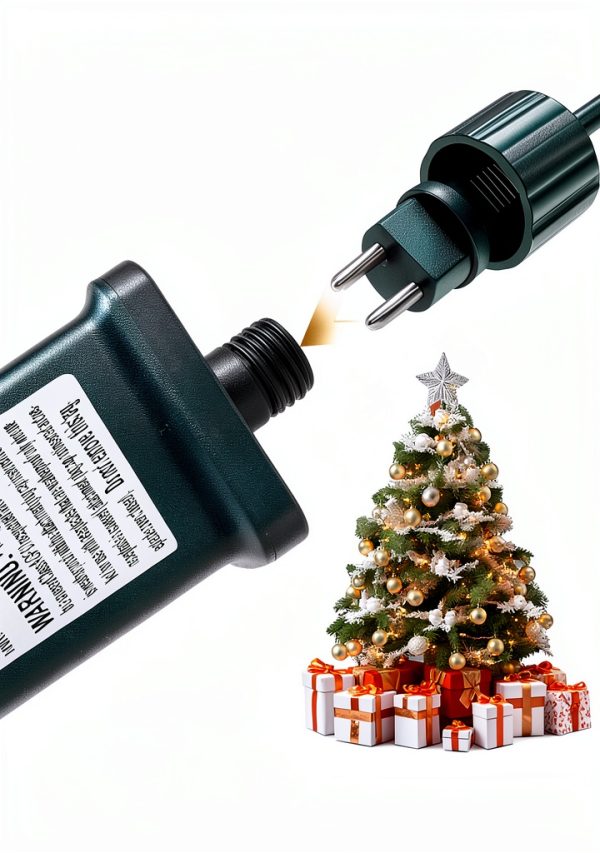 TS-26W29V Class 2 Power Supply Transformer, 29V 0.9A Adapter for LED String Lights/Christmas Tree Lights/Outdoor Holiday Lighting, IP44 Raintight, US Plug, 1/2 Inch Connector Pack of 2-5